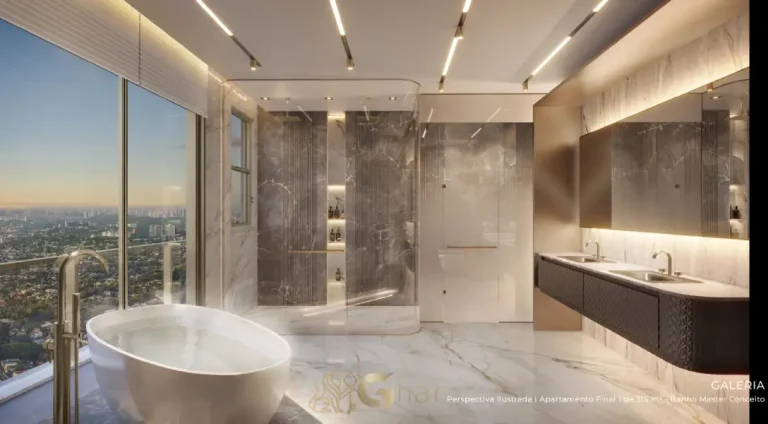 Cozinha decorada do apartamento 515 m² no Vista Cyrela Furnished by Armani/Casa Torre Venezia