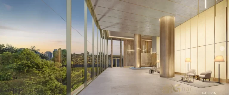 Lobby de alto padrão do Vista Cyrela Furnished by Armani/Casa Torre Venezia