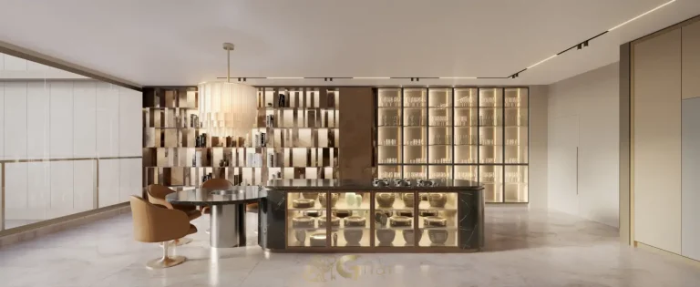 Sala das áreas comuns do Vista Cyrela Furnished by Armani/Casa Torre Venezia