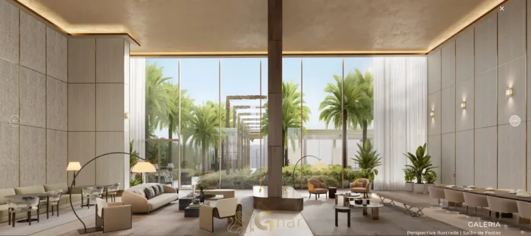 Salão de festas decorado do Vista Cyrela Furnished by Armani/Casa Torre Venezia