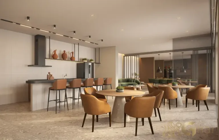 Salão de festas do Alameda Tatuapé Condomínio Clube com espaço para eventos e convivência