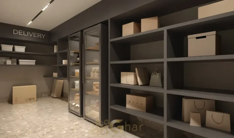 Espaço delivery no Alameda Tatuapé Condomínio Clube para recebimento de encomendas