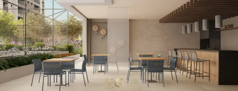 Bar da piscina do Alameda Tatuapé Condomínio Clube Residences no Tatuapé