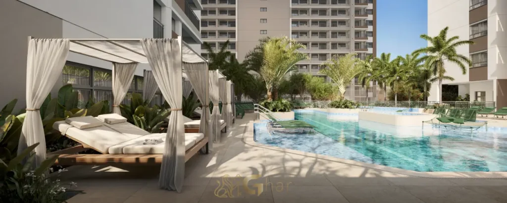 Piscina do Alameda Tatuapé Condomínio Clube Residences no Tatuapé