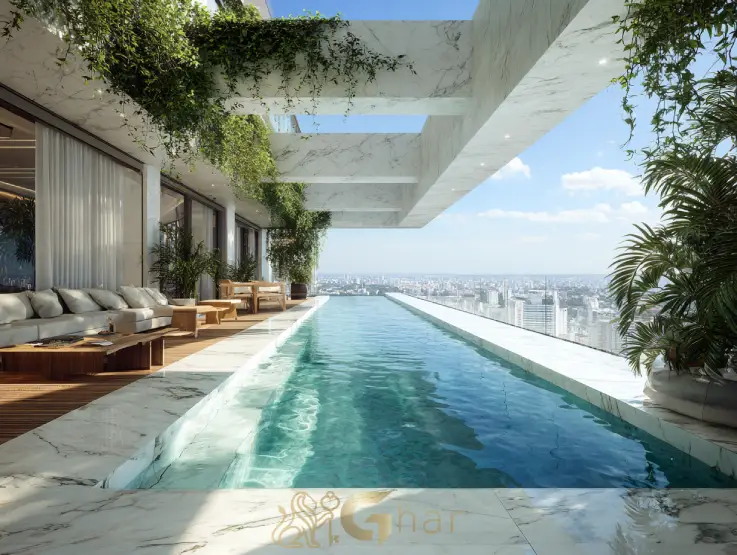 Cobertura penthouse à venda no Alto da Boa Vista em São Paulo com piscina privativa