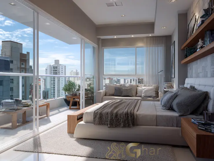 Apartamentos à venda Consolação – suíte de casal com varanda