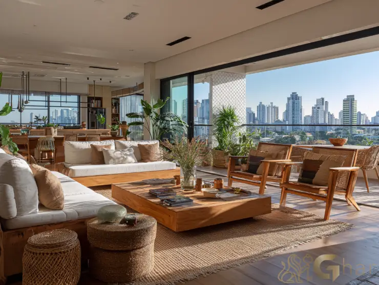 Apartamentos à venda na Vila Ema com sala living ampla e bem iluminada