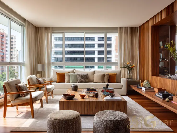 Sala living ampla em imóvel na zona leste da capital paulista