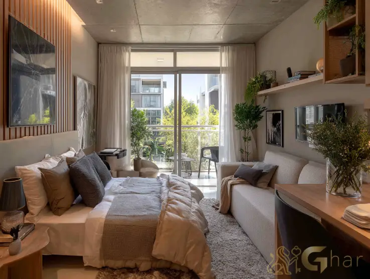 Studio moderno em apartamentos no Belém, São Paulo