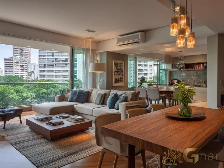 Apartamentos à venda na Vila Ema com sala de estar, jantar e cozinha integradas