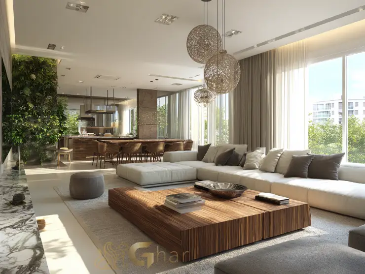 Apartamentos alto padrão na Vila Ema com sala living decorada