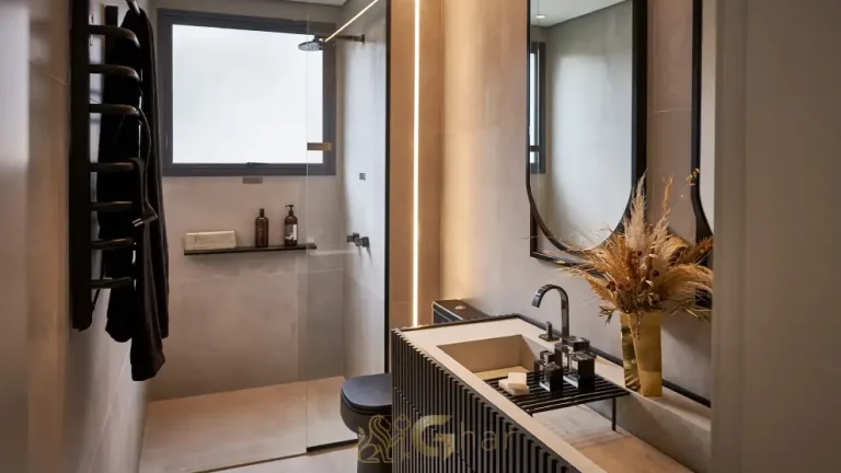 Banheiro do apartamento decorado do Ateliê 365 151 m² com acabamento premium