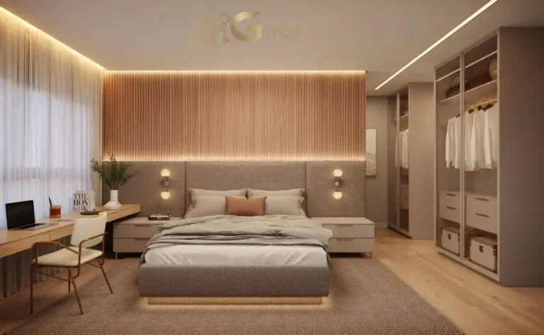 Suíte master do apartamento decorado do Ateliê 365 194 m² com alto padrão