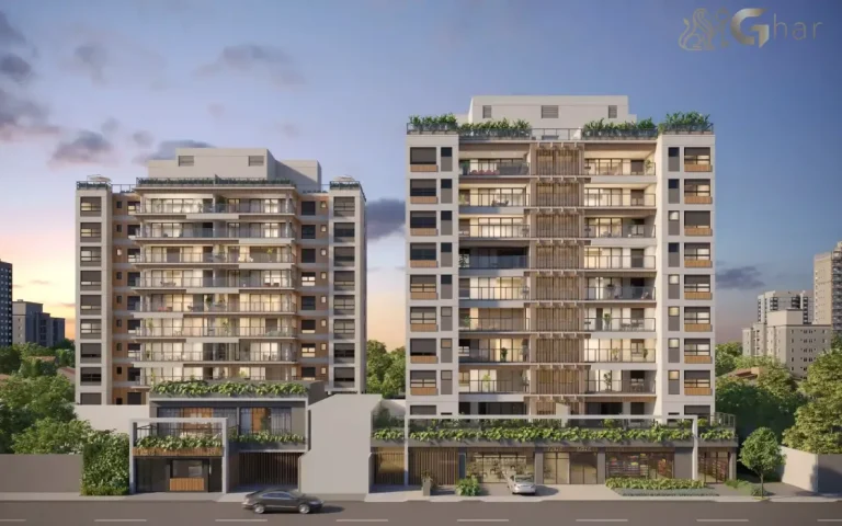 Fachada do Ateliê 365 no Brooklin com arquitetura contemporânea