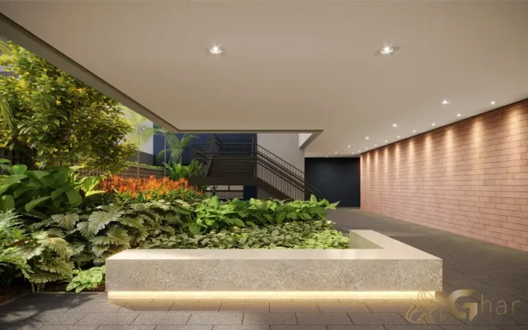 Praça Araçá Amarelo no Ateliê 365 com paisagismo e áreas de convivência