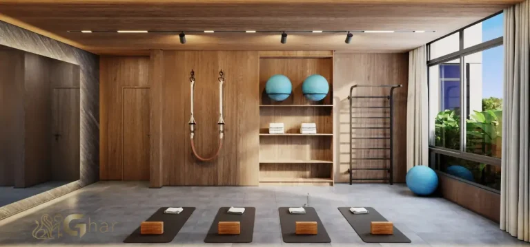 Sala de yoga do Ateliê 365 no Brooklin com espaço tranquilo para práticas corporais