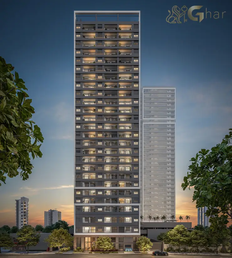 Fachada do condomínio Auge Resort Tatuapé Home Spaces By Diálogo