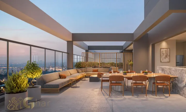 Churrasqueira do condomínio Auge Resort Tatuapé Home Spaces By Diálogo com área de lazer para moradores