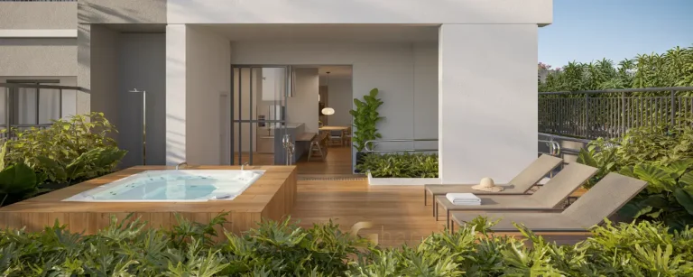 Private pool house no condomínio Auge Resort Tatuapé Residences by Diálogo