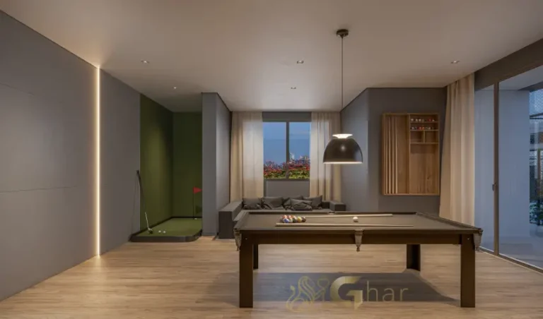 Sala de jogos do condomínio Auge Resort Tatuapé Residences by Diálogo