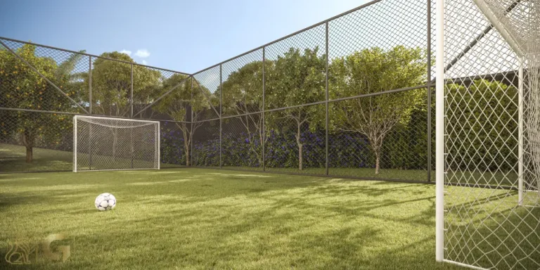 Quadra gramada do Bosque Diálogo Jd. Prudência para atividades ao ar livre em São Paulo