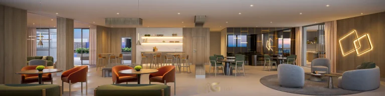 Salão de festas do Bosque Diálogo Jd. Prudência com espaço amplo e moderno em São Paulo