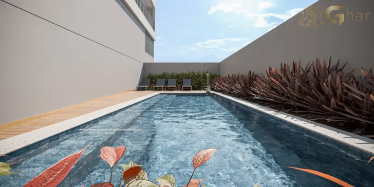 Piscina do condomínio BoulevarDiálogo Butantã Smart no Butantã