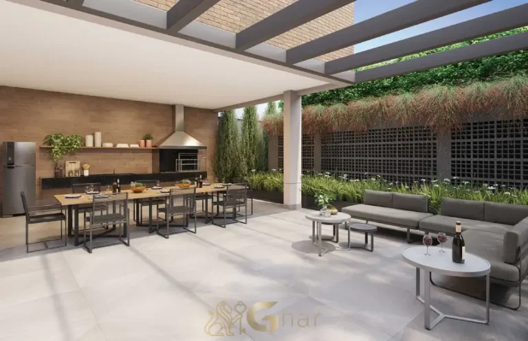 Lounge do condomínio Chanés Street em Moema São Paulo