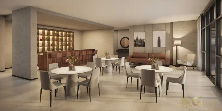 Salão de festas do condomínio Chanés Street em Moema São Paulo