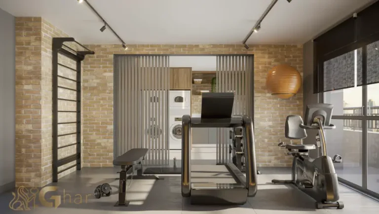 Lavanderia compartilhada do Club Station Parque Vila Ema com estrutura moderna