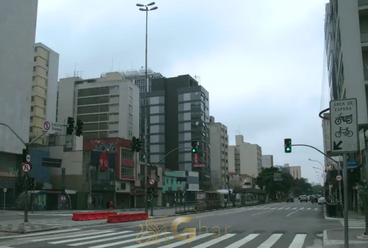 Cruzamento da Rua da Consolação com a Avenida Paulista em São Paulo