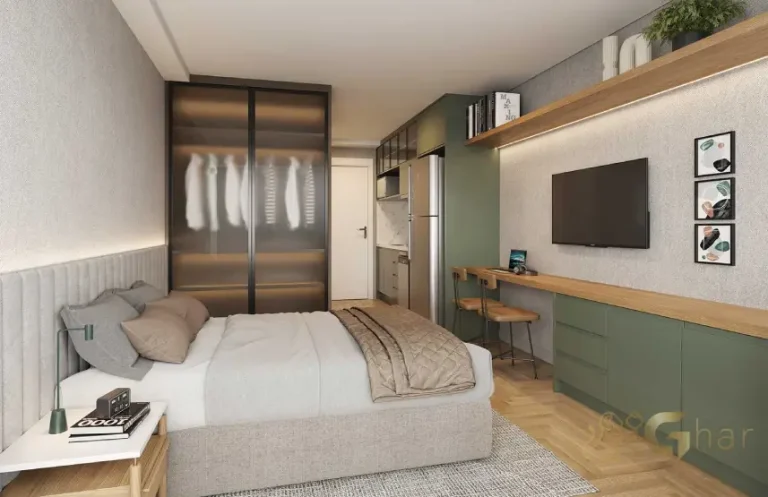 Apartamento studio decorado de 23 m² do Dot. 230 by Triptyque em Pinheiros