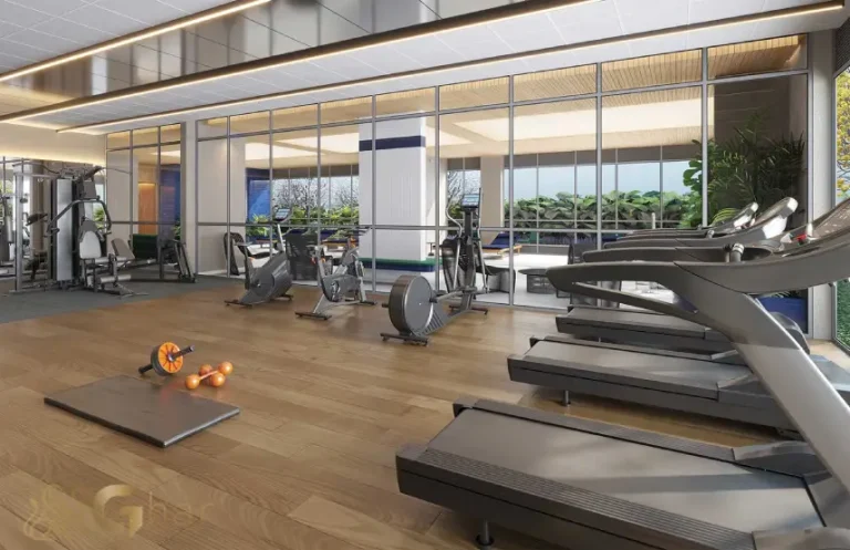 Área fitness aeróbica do Dot. 230 by Triptyque em Pinheiros