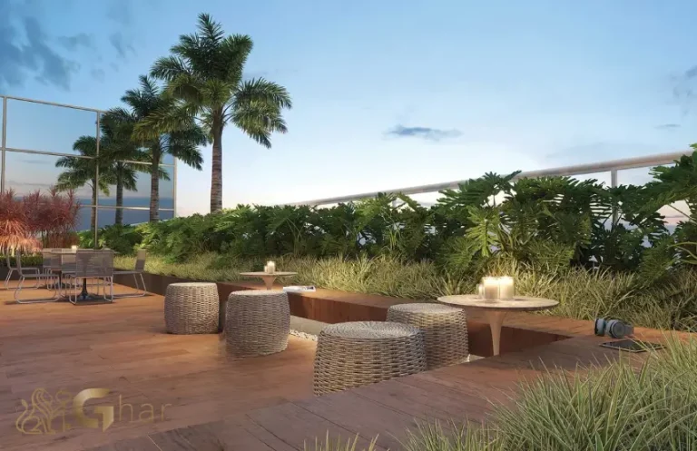 Lounge de festas do East Blue Residences Tatuapé com ambiente moderno para eventos