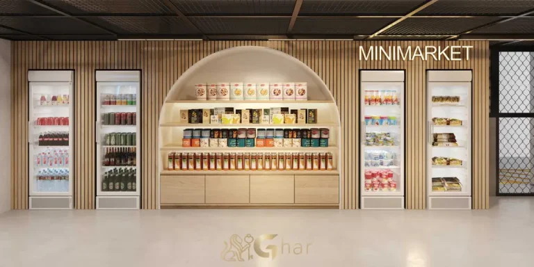 Minimarket do East Blue Residences Tatuapé com conveniência para o dia a dia dos moradores