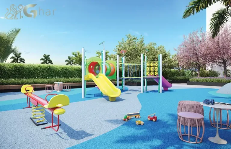 Playground do East Blue Residences Tatuapé com espaço seguro para crianças