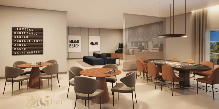 Salão de jogos do East Blue Residences Tatuapé com espaço de entretenimento para todas as idades