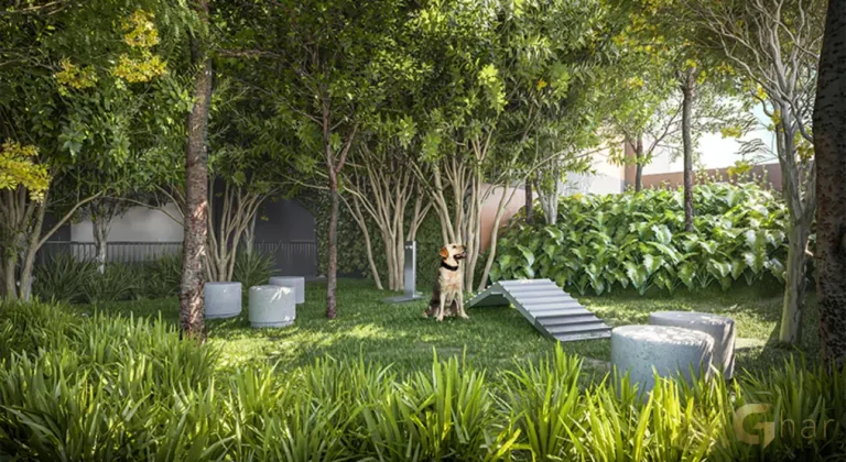 Pet place do Grand High Residences Alto da Boa Vista em condomínio pet friendly