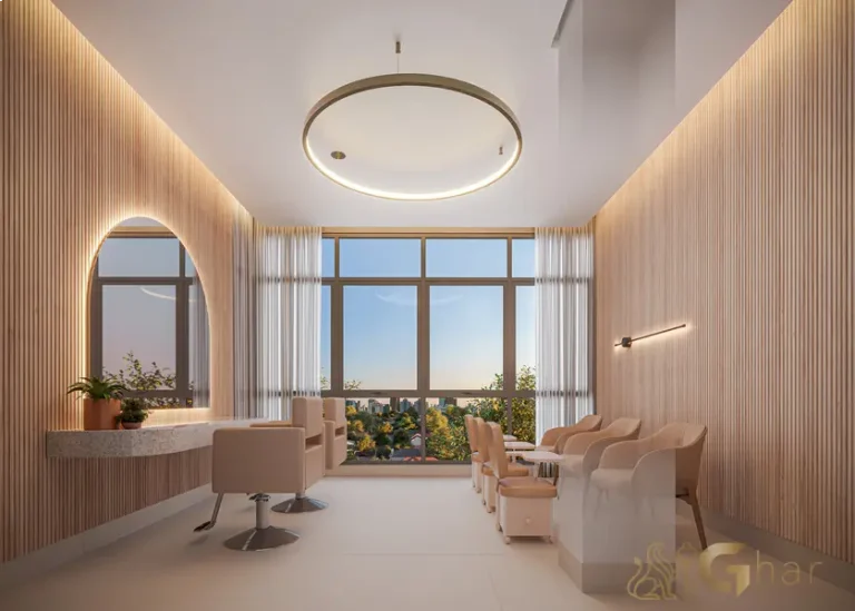 Sala de massagem do Grand High Residences Alto da Boa Vista com foco em relaxamento