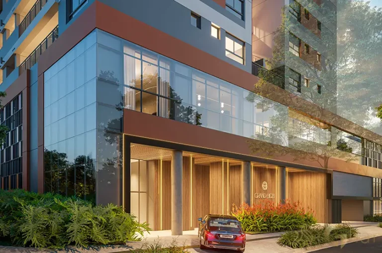 Portaria do Grand High Residences Alto da Boa Vista com controle de acesso