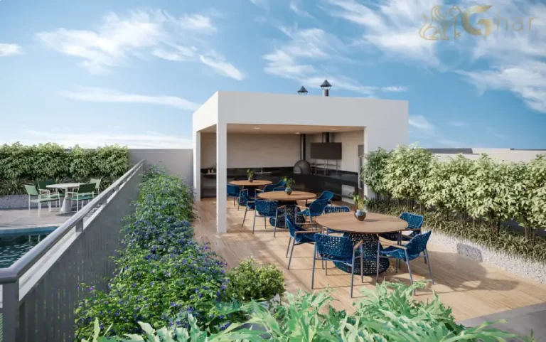 Churrasqueira com forno de pizza no condomínio High Line Tatuapé