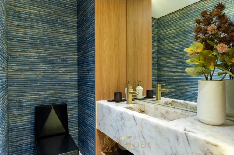 Lavabo do apartamento decorado 110m² no Inspire Diálogo Home Resort