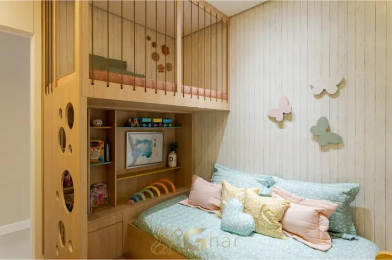 Suíte master do apartamento decorado 110m² no Inspire Diálogo Home Resort