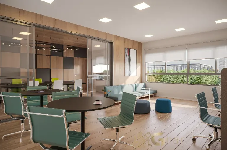 Coworking do Inspire Diálogo Home Resort em Pirituba com ambiente moderno