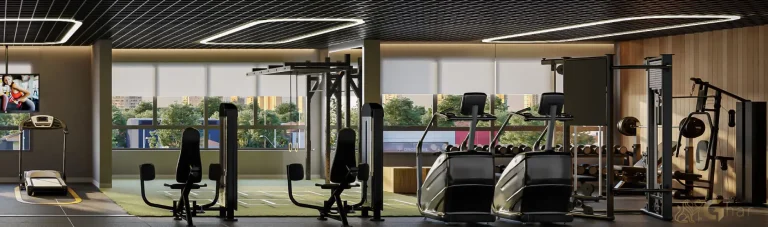Espaço fitness do Inspire Diálogo Home Resort em Pirituba com estrutura completa