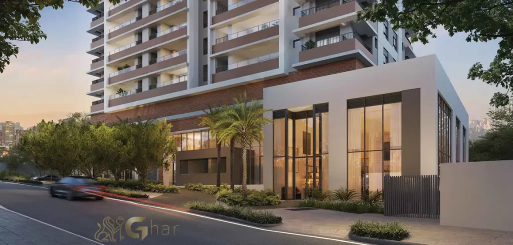 Fachada com portaria do Jota by Lindenberg Vila Mariana em arquitetura contemporânea