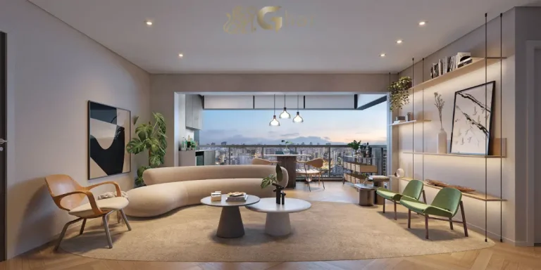 Terraço do apartamento decorado de 108 m² no Lindenberg Alto das Nações