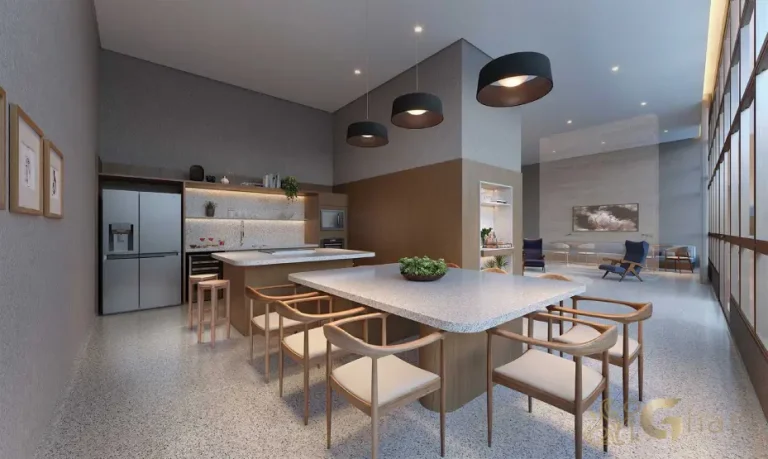 Espaço gourmet do Lindenberg Alto das Nações para confraternizações