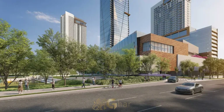 Fachada do Lindenberg Alto das Nações com vista para a Marginal Pinheiros