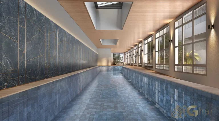 Piscina coberta do Lindenberg Alto das Nações com ambiente climatizado